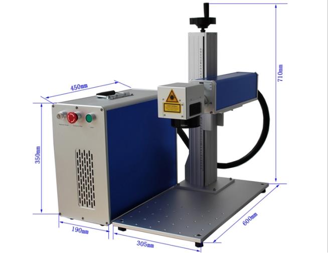 Máquina de marcação a laser dividida 50w para máquina de gravação de metal da indústria metalúrgica com alta qualidade