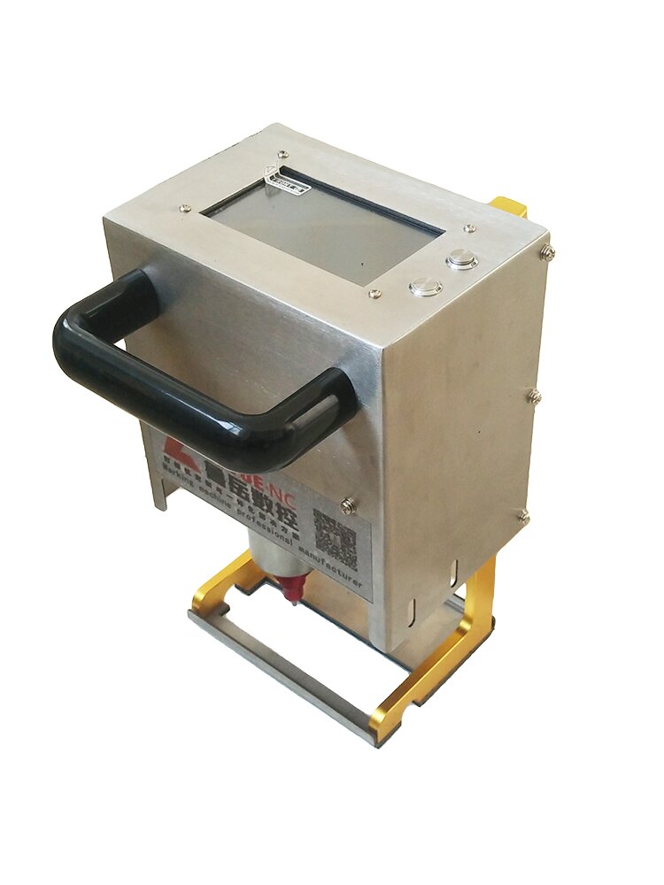 Máquina de gravação elétrica portátil, máquina de codificação de carimbo de aço ferroviário