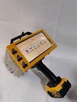 Máquina de marcação elétrica de bateria de lítio portátil para placa de aço dura