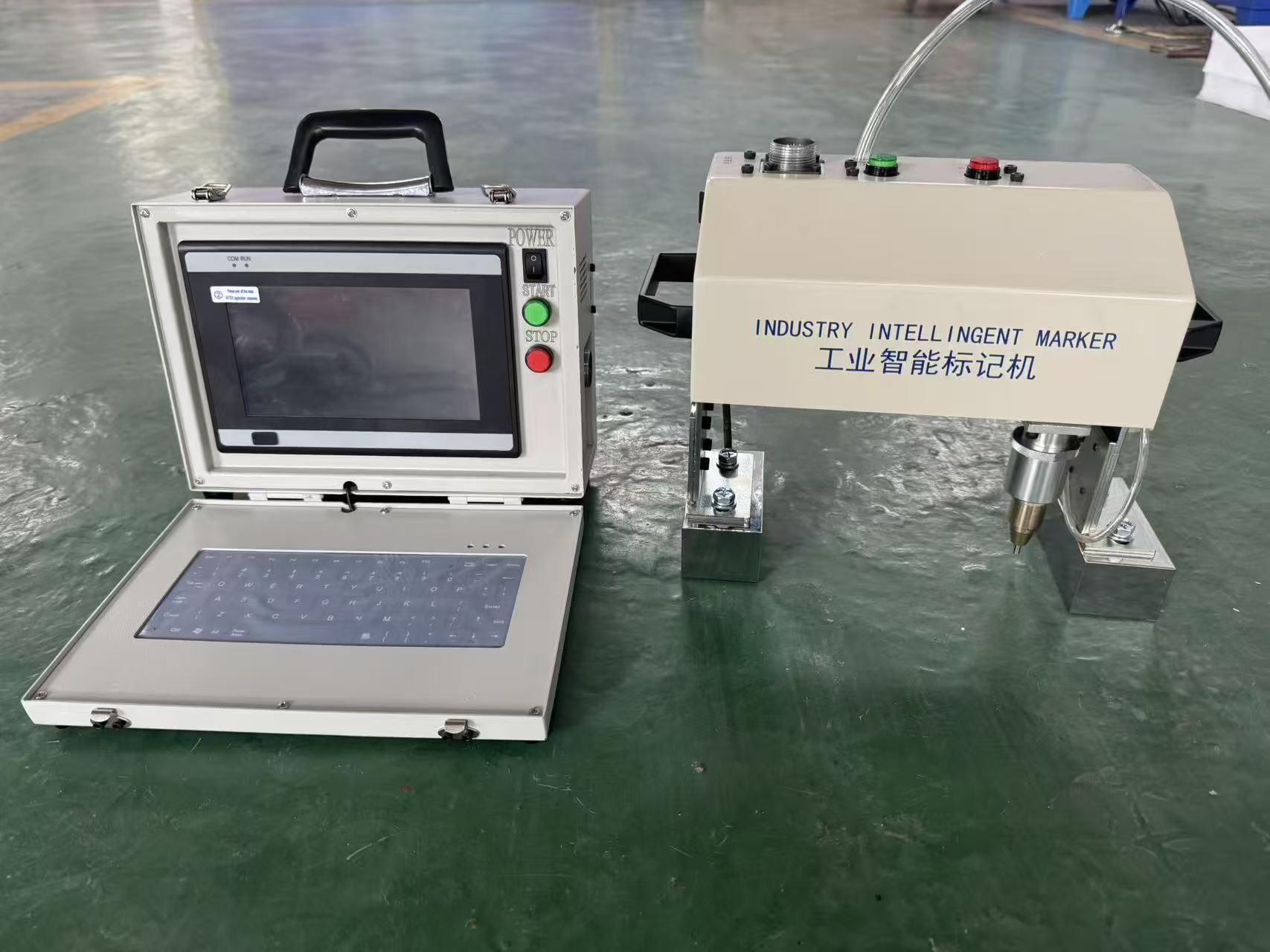 Máquina pneumática da marcação do controlador da tela, máquina portátil da marcação do pino do ponto